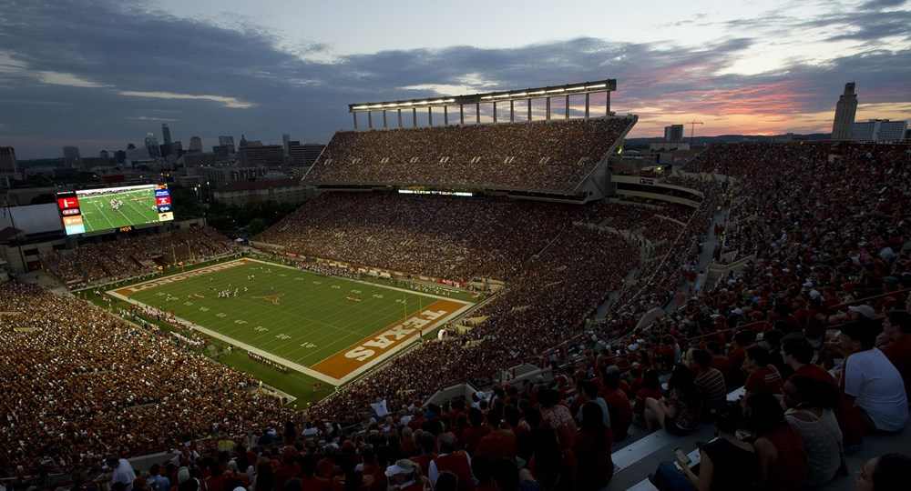 Darrel K Royal-Texas Memorial Stadium will be the site of the Texas football program's Fan Day this Sunday (photo courtesy of texassports.com).