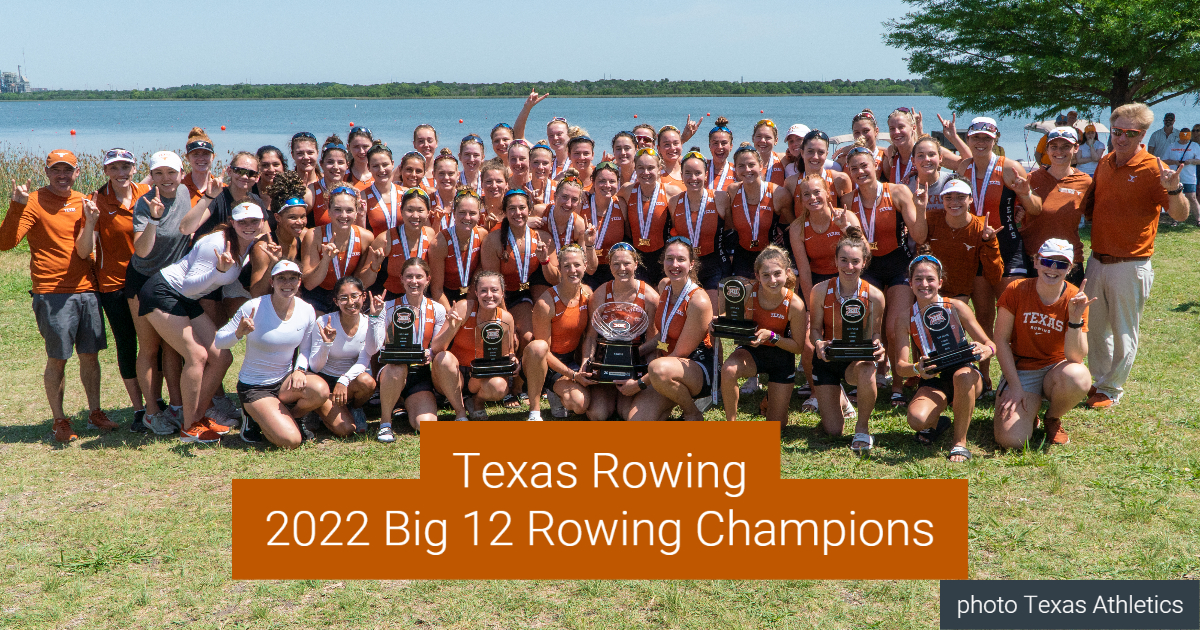 Texas Rowing 2022 Big 12 Champions